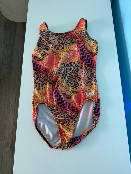 GK Elite Other - Girls' Multicolor Animal Print Gymnastics Leotard